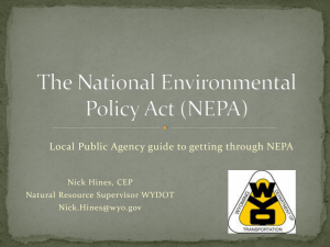 LPA 4 The Federal NEPA Process