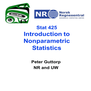 Introduction to Nonparametric Statistics Stat 425