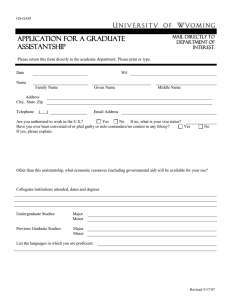 Click here to download the application for a departmental GA