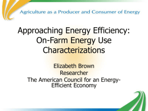 On-Farm Energy Use Characterizations and Energy Efficiency Potential