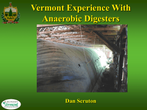 The Vermont Experience with Anaerobic Digestion Systems