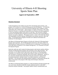 Shooting Sports State Plan 2009