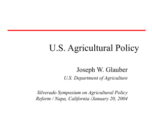 Joseph Glauber, U.S. Department of Agriculture