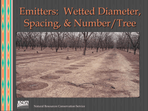 Emitter Spacing Considerations
