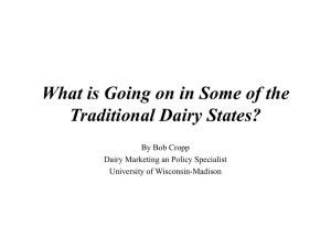 What is Going on in Some of the Traditional Dairy States?