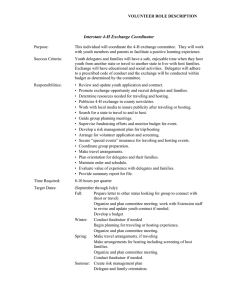 4-H Interstate Exchange Coordinator Role Description
