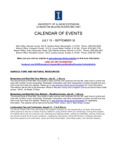 2014 July - September Calendar of Events