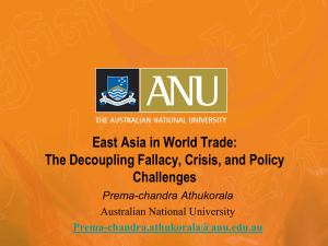 East Asia in World Trade: The Decoupling Fallacy, Crisis, and Policy Challenges