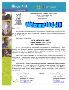 New Member 4-H Newsletter