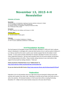 November 13, 2015 Newsletter