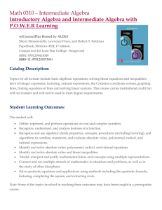 ConnectMath Textbook and SLO Information