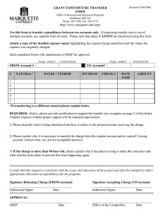 Grant Expenditure Transfer Form