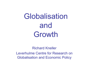 Globalisation and Growth