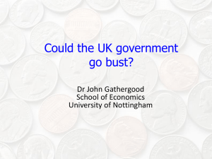 Could the UK Government go Bust?