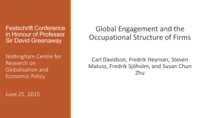 Global Engagement and the Occupational Structure of Firms