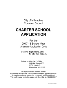 2017-18 Alternate CHARTERAPPLICATION Due Sept 2 2016