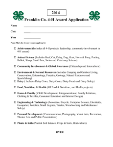 4-H Award Application