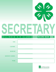 Secretary's Book