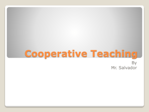 Cooperative Learning... Steven