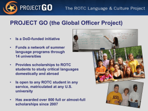 PROJECT GO (the Global Officer Project)