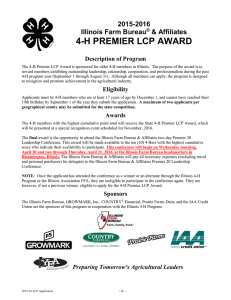 2015-2016 4-H Premier LCP Award Application