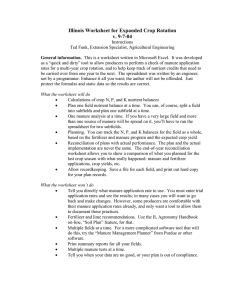 Forms 9A-9D: Illinois Worksheet for Expanded Crop Rotation, v. 9-7-04