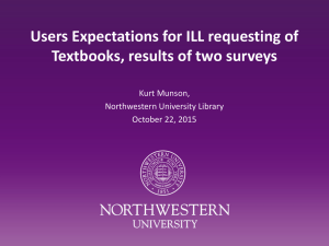 ILL and Textbooks presentation by Kurt Munson, Northwestern University (414.5Kb)