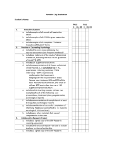 Portfolio PDQE evaluation form