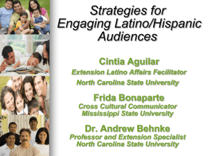 Strategies for Engaging Latino/Hispanic Audiences