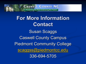 From Cooperation to Corporation in Caswell County, NC