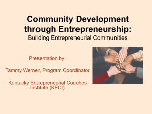 Advanced Community and Economic Development Topics