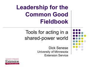 Leadership for the Common Good