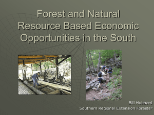 Natural Resource Economic Development Opportunities