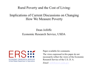 Rural Poverty and the Cost of Living: Implications of Current Discussions on Changing How We Measure Poverty