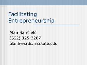 Facilitating Entrepreneurship