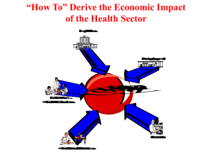How To Derive the Economic Impact of the Health Sector