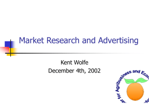 Market Research and Advertising