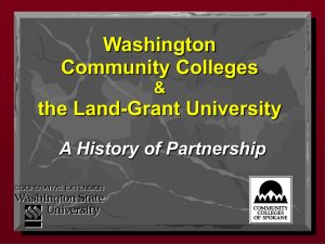 The Partnership for Rural Improvement: A Model for Community College and Land-Grant Collaboration