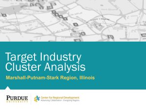 Target Industry Cluster Analysis Marshall-Putnam-Stark Region, Illinois