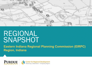 REGIONAL SNAPSHOT Eastern Indiana Regional Planning Commission (EIRPC) Region, Indiana