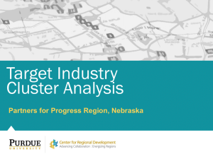 Target Industry Cluster Analysis Partners for Progress Region, Nebraska