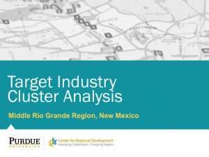 Target Industry Cluster Analysis Middle Rio Grande Region, New Mexico