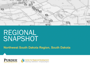 REGIONAL SNAPSHOT Northwest South Dakota Region, South Dakota