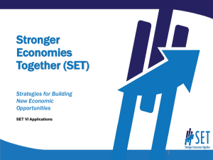 Stronger Economies Together (SET) Strategies for Building