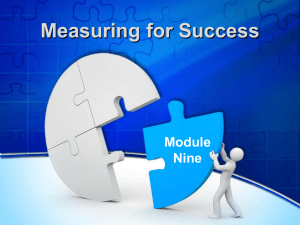 Module 9 Measuring Webinar