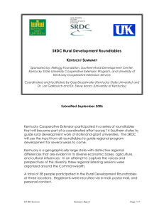 SRDC Rural Development Roundtables K S