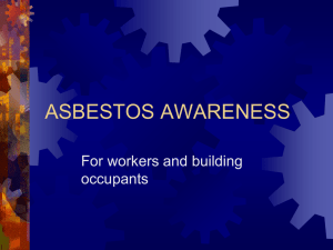 Marquette s Asbestos Awareness Training Program