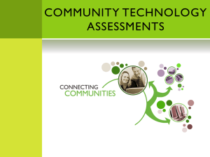 Community Technology Assessments
