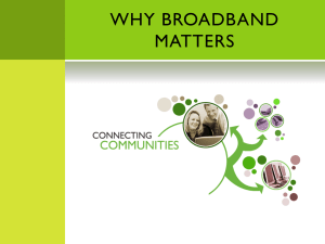 Why Broadband Matters