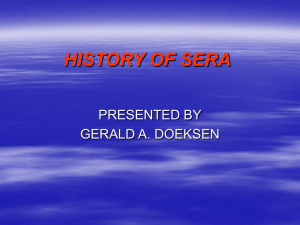 History of SERA
